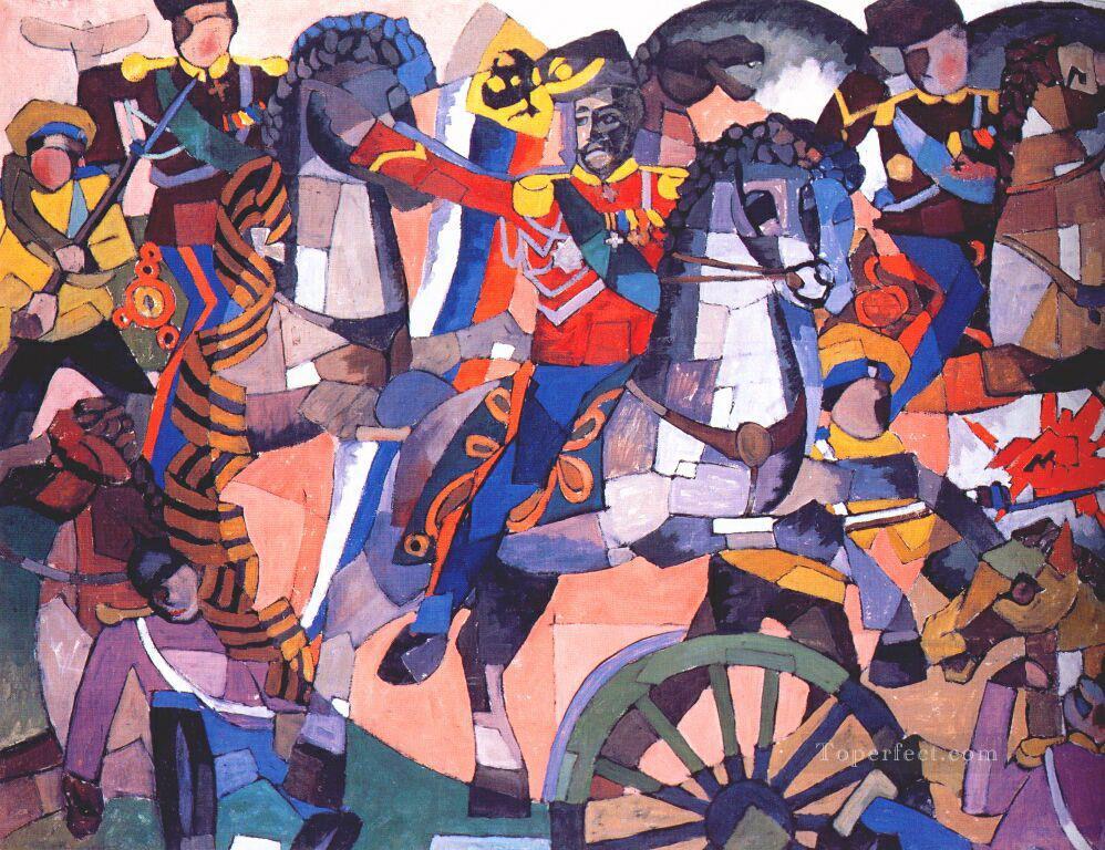 勝利の戦い 1914 アリスタルフ・ヴァシレーヴィチ・レントゥロフ油絵